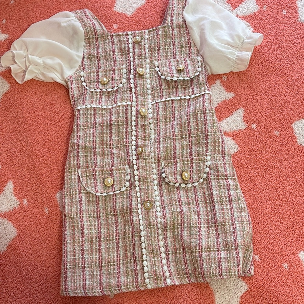 kids plaid dress